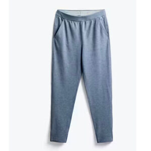 Ministry of Supply Fusion Wool Blend Jogger Pants Large Heather Blue NWT
